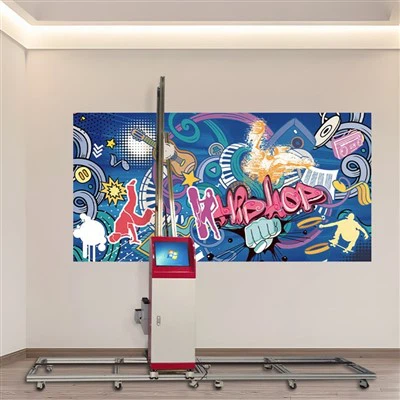 (Satılık Değil) TWP1000 Açık Hava Uygulaması Dikey Duvar Baskı Makinesi